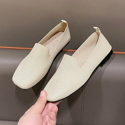 Nove ženske cipele Ljetne ženske ravne cipele 2023. Modne mrežaste ravne cipele koje dišu Ležerne cipele na cipele Ženska obuća u korejskom stilu