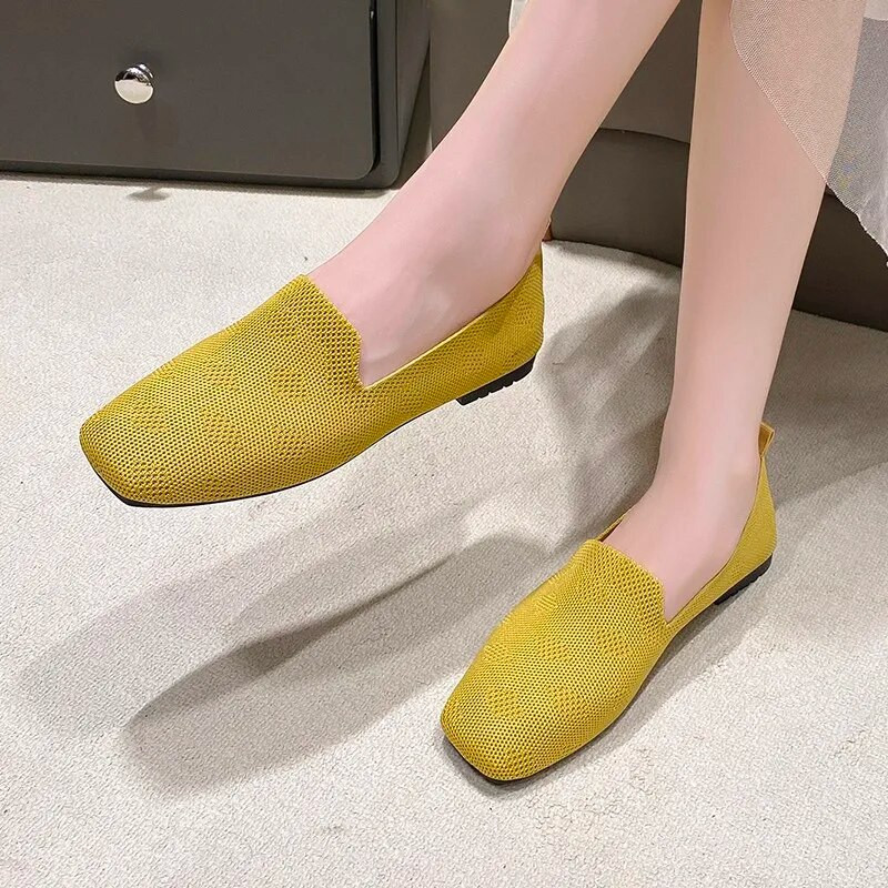 Nove ženske cipele Ljetne ženske ravne cipele 2023. Modne mrežaste ravne cipele koje dišu Ležerne cipele na cipele Ženska obuća u korejskom stilu
