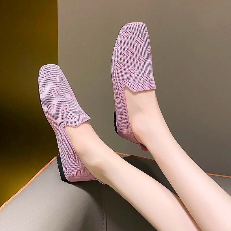 Nove ženske cipele Ljetne ženske ravne cipele 2023. Modne mrežaste ravne cipele koje dišu Ležerne cipele na cipele Ženska obuća u korejskom stilu