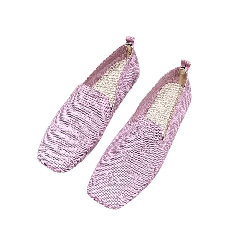 Nove ženske cipele Ljetne ženske ravne cipele 2023. Modne mrežaste ravne cipele koje dišu Ležerne cipele na cipele Ženska obuća u korejskom stilu