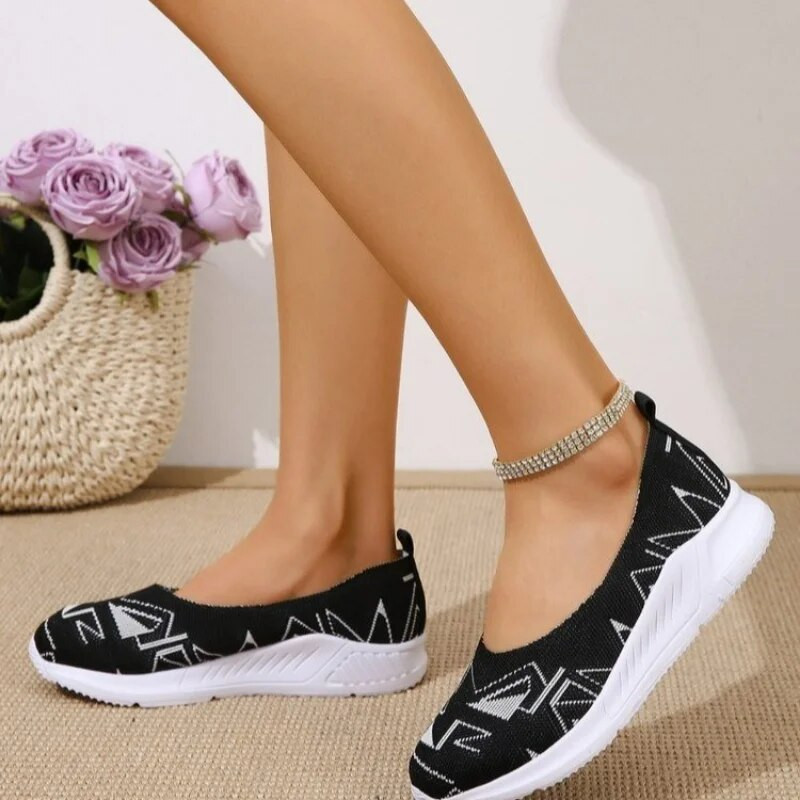 Ženske modne ravne cipele za 2023. Radne cipele Ženske mrežaste cipele za pletenje Prozračne ženske papuče Ležerna sportska obuća Zapatos