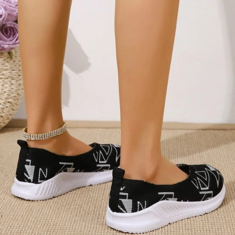 Ženske modne ravne cipele za 2023. Radne cipele Ženske mrežaste cipele za pletenje Prozračne ženske papuče Ležerna sportska obuća Zapatos