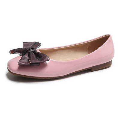 Sweet Bowknot női lapos cipők 2023 új, sekély balettlapos, alkalmi, négyszögletes orrú, egyszemélyes cipők, kényelmes, puha talpú cipők