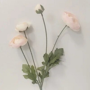 4 glave ružičaste britanske plemićke kraljevske obitelji Umjetno cvijeće Ranunculus Asiaticus Svadbena rosa Lotos Svileni lažni cvjetni ukras