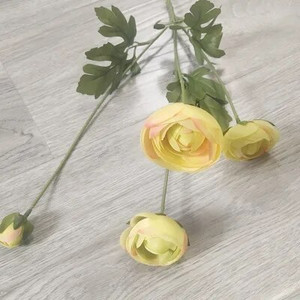 4 glave ružičaste britanske plemićke kraljevske obitelji Umjetno cvijeće Ranunculus Asiaticus Svadbena rosa Lotos Svileni lažni cvjetni ukras