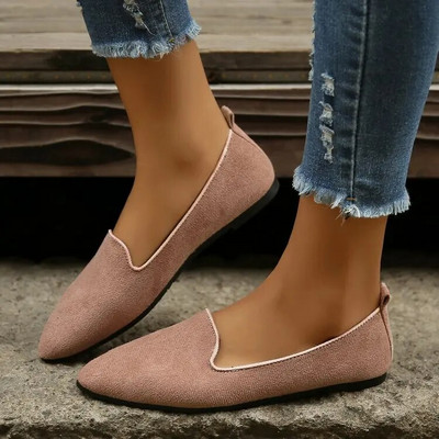 Nove jesenske ženske cipele sa šiljatim vrhovima za 2023., jednobojne, jednobojne cipele za slobodno hodanje, velika veličina, Zapatos De Mujer, velika veličina 43