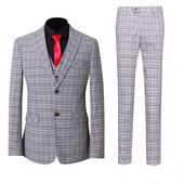 Visokokvalitetna veća veličina S-5XL (odijelo + prsluk + hlače) Britanski stil poslovno ležerno radno muško usko odijelo trodijelno odijelo 2022.