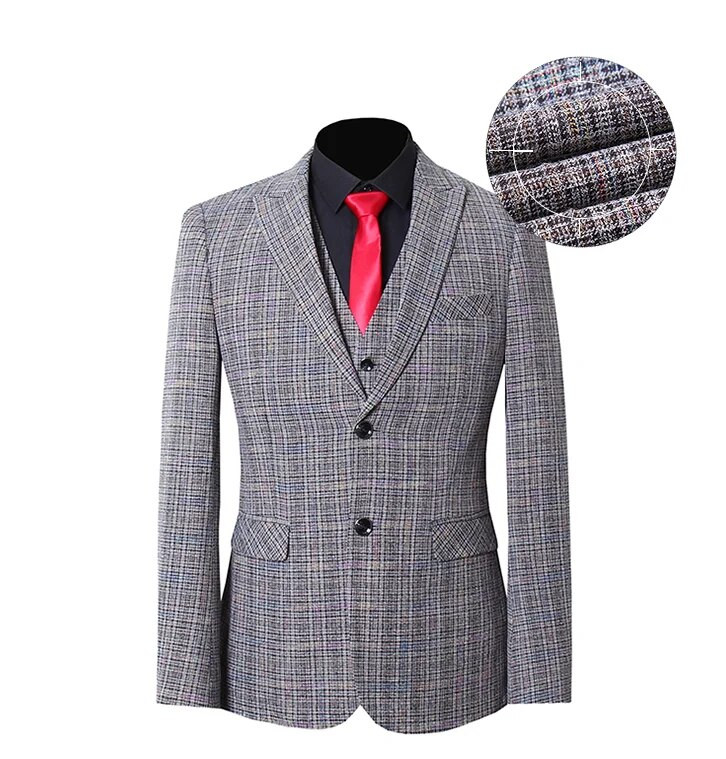 Visokokvalitetna veća veličina S-5XL (odijelo + prsluk + hlače) Britanski stil poslovno ležerno radno muško usko odijelo trodijelno odijelo 2022.