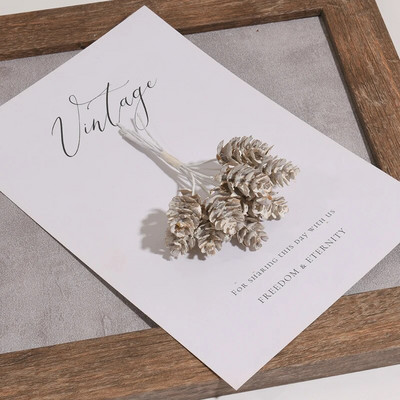 1 hrpa/10 komada zlatno malo božićno umjetno svileno cvijeće od šišarki za vjenčanu dekoraciju DIY vijenac za spomenare