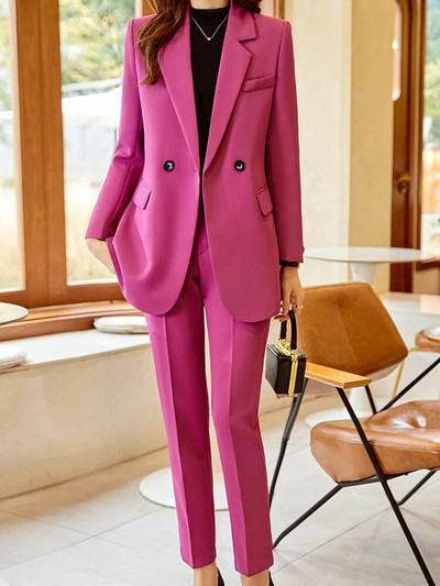 Kaheosalised naiste rõivakomplektid 2023. aasta sügis, uus mood