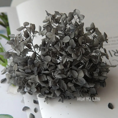 Annas hortenzijas sauso ziedu konservētu ziedu DIY auskari un aromātiskās sveces materiāls gutaperčas sveķu mājas dekorēšanai