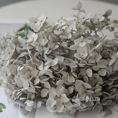 Annas hortenzijas sauso ziedu konservētu ziedu DIY auskari un aromātiskās sveces materiāls gutaperčas sveķu mājas dekorēšanai