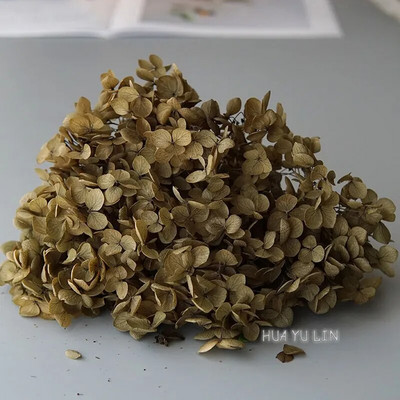 Annas hortenzijas sauso ziedu konservētu ziedu DIY auskari un aromātiskās sveces materiāls gutaperčas sveķu mājas dekorēšanai