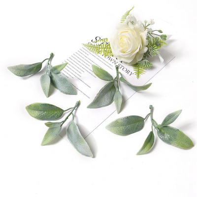 30kom Dekoracija vijenca od umjetnog lišća Lažne biljke za kućnu dekoraciju vjenčanja DIY Buket Rukotvorine Cvijeće Vijenac Pribor za darove