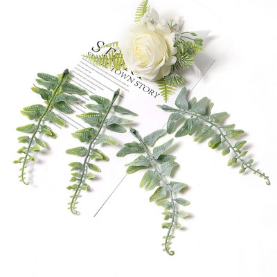 30kom Dekoracija vijenca od umjetnog lišća Lažne biljke za kućnu dekoraciju vjenčanja DIY Buket Rukotvorine Cvijeće Vijenac Pribor za darove