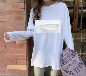 Jesenska majica dugih rukava za dojilje Modna majica s printom slova za trudnice Pamuk Odjeća za dojenje Žene nakon poroda Majice za dojenje