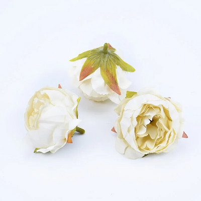 10 komada svilene glave božura Zidni dodaci za vjenčanje za uređenje doma Ručno izrađeno umjetno cvijeće Floristika Diy darovi Svadbeni broš