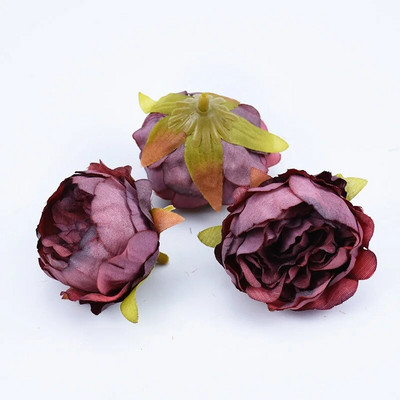 10 komada svilene glave božura Zidni dodaci za vjenčanje za uređenje doma Ručno izrađeno umjetno cvijeće Floristika Diy darovi Svadbeni broš