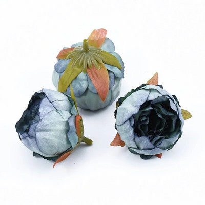 10 komada svilene glave božura Zidni dodaci za vjenčanje za uređenje doma Ručno izrađeno umjetno cvijeće Floristika Diy darovi Svadbeni broš