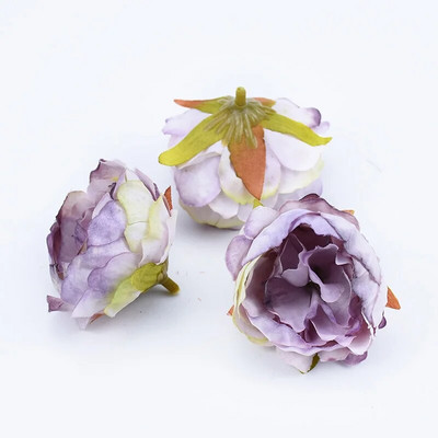 10 komada svilene glave božura Zidni dodaci za vjenčanje za uređenje doma Ručno izrađeno umjetno cvijeće Floristika Diy darovi Svadbeni broš