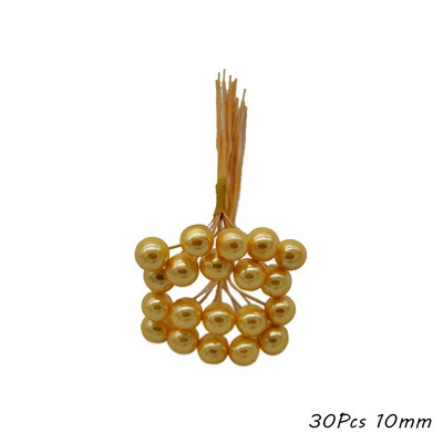 Zlatni umjetni cvijet, trešnja, prašnik, bobice, cvjetni vijenac, ukrasna poklon kutija za kolače, vjenčani ukras, božićni ukrasi za dom