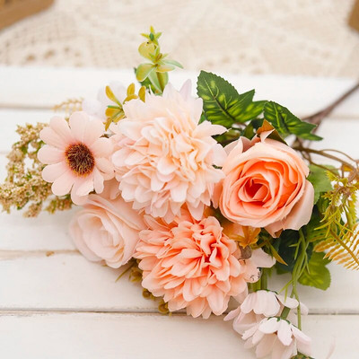 30 cm jesenski božur Umjetno svileno lažno cvijeće Dekoracija kućnog vjenčanja Božićna zabava DIY aranžman Buket ruža Lažno cvijeće