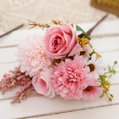 30 cm jesenski božur Umjetno svileno lažno cvijeće Dekoracija kućnog vjenčanja Božićna zabava DIY aranžman Buket ruža Lažno cvijeće