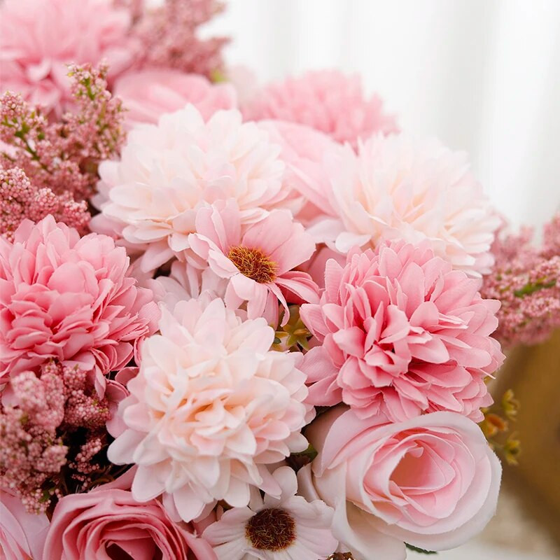 30 cm jesenski božur Umjetno svileno lažno cvijeće Dekoracija kućnog vjenčanja Božićna zabava DIY aranžman Buket ruža Lažno cvijeće