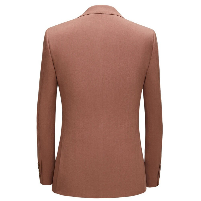 Novo (Blazer + prsluk + hlače) Muška moda Poslovno vjenčanje Britanski stil Gentleman Tanak talijanski stil Ležerna mladoženja Domaćin 3-dijelna