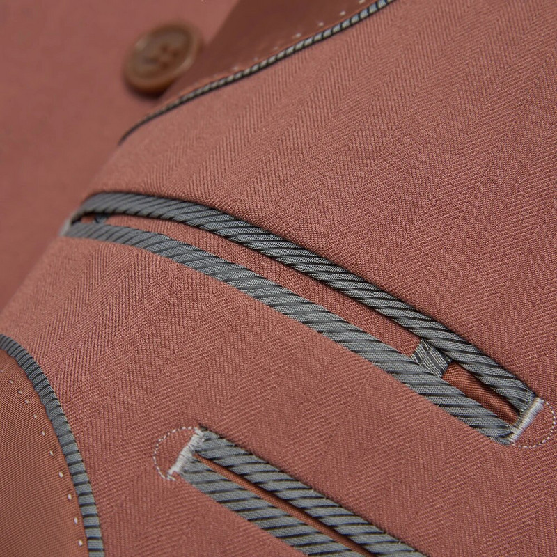 Novo (Blazer + prsluk + hlače) Muška moda Poslovno vjenčanje Britanski stil Gentleman Tanak talijanski stil Ležerna mladoženja Domaćin 3-dijelna