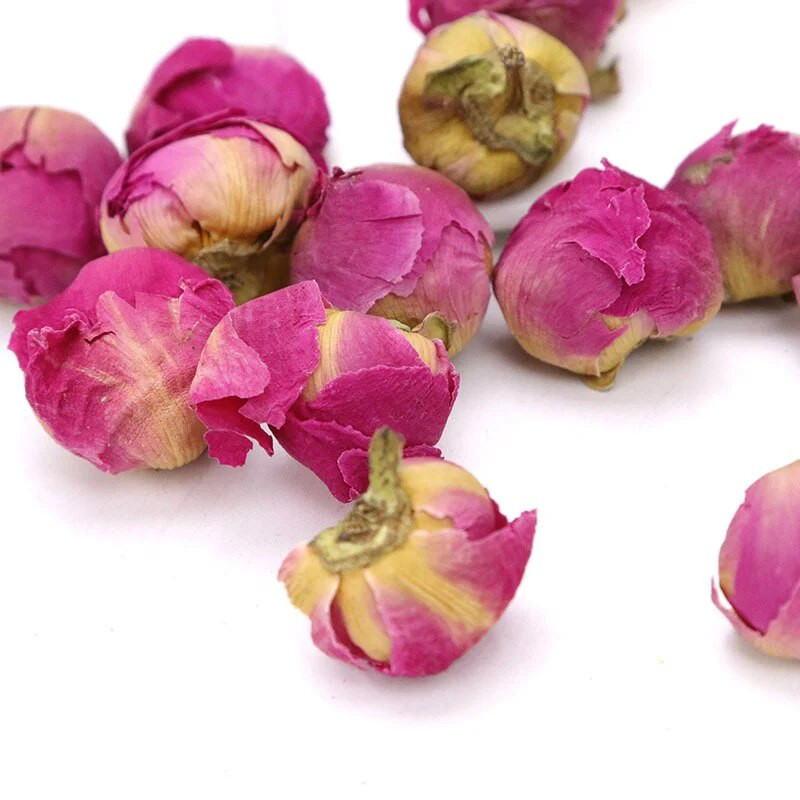 200g Ružin pupoljak Osušeno cvijeće Božur Lopta za DIY Cvjetno vjenčanje Dekoracija doma Čaj od prirodnog cvijeća Ženski poklon Čaj za ljepotu ruže