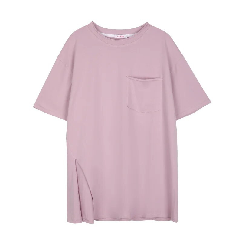 Terhes nő nyári szilárd szoptatós felső rövid ujjú etető póló szoptatáshoz pamut kismama ruhák 9128F