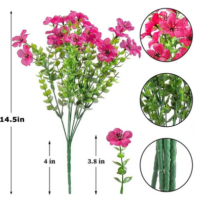 Võltslilled välistingimustes UV-kindlad kunsttaimed õuevälisteks pulmadeks siseruumidesse, kodukööki, talumaja sisekujundust, kunsttaimed