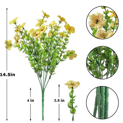 Võltslilled välistingimustes UV-kindlad kunsttaimed õuevälisteks pulmadeks siseruumidesse, kodukööki, talumaja sisekujundust, kunsttaimed