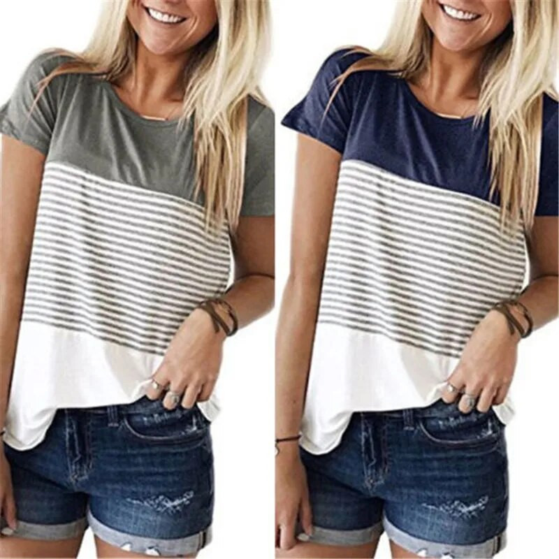 Ženske kratke majice bez rukava Ležerna majica za trudnice i dojilje Odjeća za dojenje Ljeto za trudnice Patchwork majice