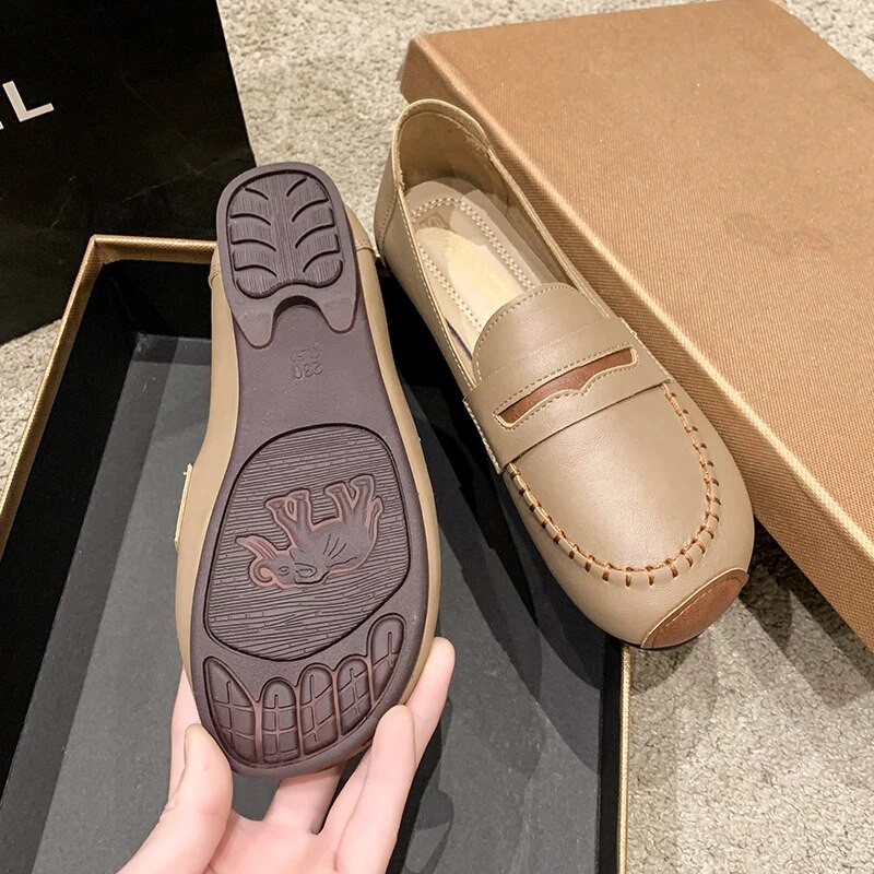 2023 m. Nauji Odiniai Batai Moterims Moteriški Mokasinai Moteriški batai Pavasario Ruduo Motinos moteriški batai