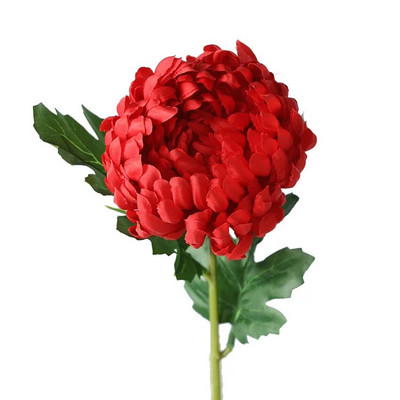 Umjetna bogata grana cvijeta krizanteme Svila Melaleuca Velika cvjetna glavica Božićni kućni cvjetni aranžman Dekoracija fotografija Rekviziti