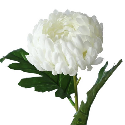 Umjetna bogata grana cvijeta krizanteme Svila Melaleuca Velika cvjetna glavica Božićni kućni cvjetni aranžman Dekoracija fotografija Rekviziti