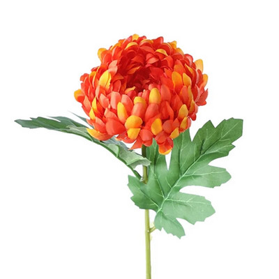 Umjetna bogata grana cvijeta krizanteme Svila Melaleuca Velika cvjetna glavica Božićni kućni cvjetni aranžman Dekoracija fotografija Rekviziti