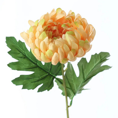 Umjetna bogata grana cvijeta krizanteme Svila Melaleuca Velika cvjetna glavica Božićni kućni cvjetni aranžman Dekoracija fotografija Rekviziti