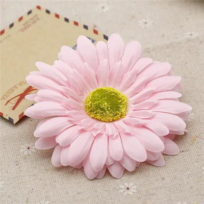 5pcs/Lot 10cm Svileno umjetno cvijeće Suncokret Gerbera Lažno cvijeće Ljetna fotografija na plaži Ručno izrađena vjenčana dekoracija doma