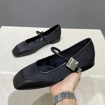 2023 Butterfly Knot Дамски летни декорации с кристали Mary Janes Flat Loafers Ежедневни меки подметки Плитки дамски обувки