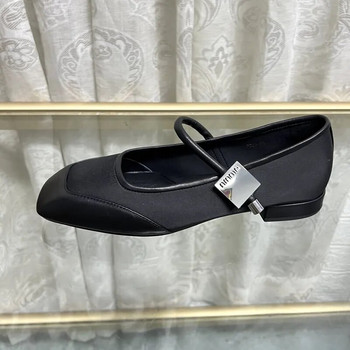 2023 Butterfly Knot Дамски летни декорации с кристали Mary Janes Flat Loafers Ежедневни меки подметки Плитки дамски обувки