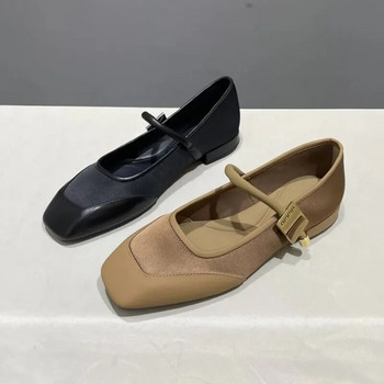 2023 Butterfly Knot Дамски летни декорации с кристали Mary Janes Flat Loafers Ежедневни меки подметки Плитки дамски обувки