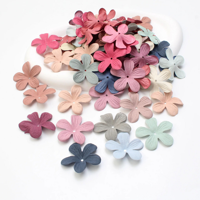 30 tk kangast reljeef sametnahast karikakra lillelehed pulmapeoks Kodukaunistused isetehtud peaklambrid lillelised käsitöö kaunistused