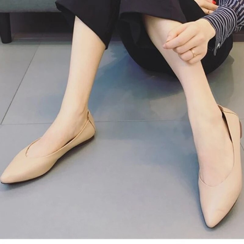 Nove ženske balerinke Ljeto 2023. Vintage plitke cipele za hodanje za žene Modne uredske ženske cipele za slobodno vrijeme
