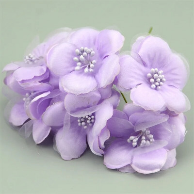 6kom/lot 5cm svileni spomenar Mini ruža, umjetni korsaž, cvjetni buket za dekoraciju vjenčanja DIY vijenac, rukotvorina, svadbeno cvijeće