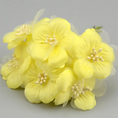 6kom/lot 5cm svileni spomenar Mini ruža, umjetni korsaž, cvjetni buket za dekoraciju vjenčanja DIY vijenac, rukotvorina, svadbeno cvijeće