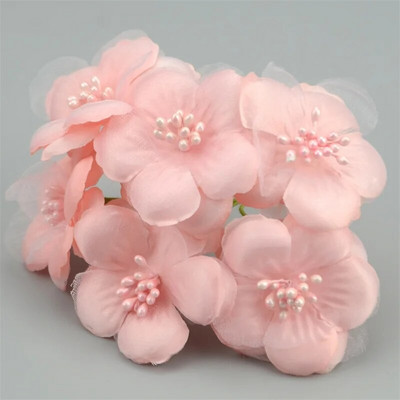 6kom/lot 5cm svileni spomenar Mini ruža, umjetni korsaž, cvjetni buket za dekoraciju vjenčanja DIY vijenac, rukotvorina, svadbeno cvijeće