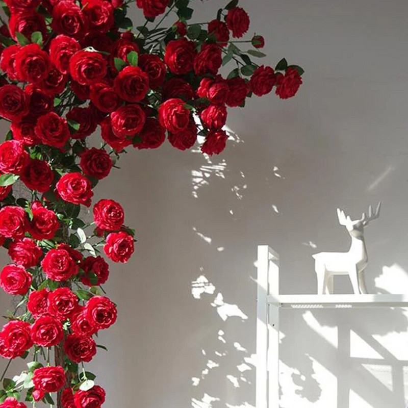 3 κεφαλές τεχνητή παιώνια για διακόσμηση σπιτιού γάμου Μεταξωτά λουλούδια Μπουκέτο γάμου για διακόσμηση σπιτιού ψεύτικα λουλούδια εξωτερικού χώρου